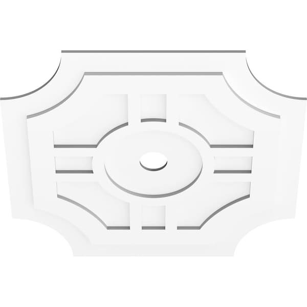 Haus Architectural Grade PVC Contemporary Ceiling Medallion, 32OD X 3ID X 10 1/2C X 1P